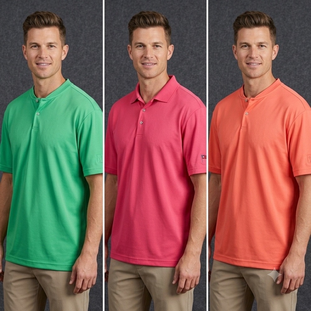 PGA Tour Mens Size XL Lot of 3 Polo Shirts Golf Performance Short Sleeve Classic